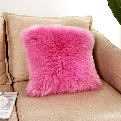 Nordic Faux Fur Cushion Cover (Multi Colors)