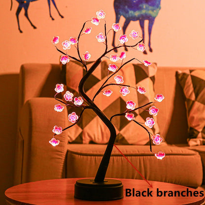 LED Night Lights Mini Tree Table Lamp Garland Fairy String Light Decoration (Multi Styles)