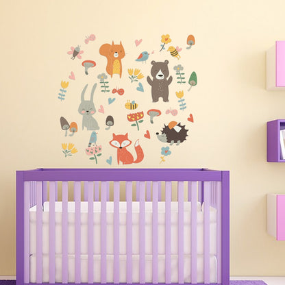 Forest Animal Party Wall Sticker