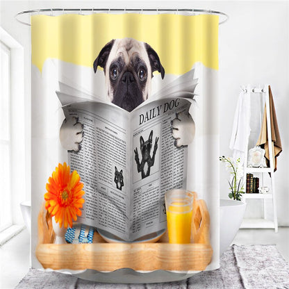 3D Waterproof Bathroom Curtain