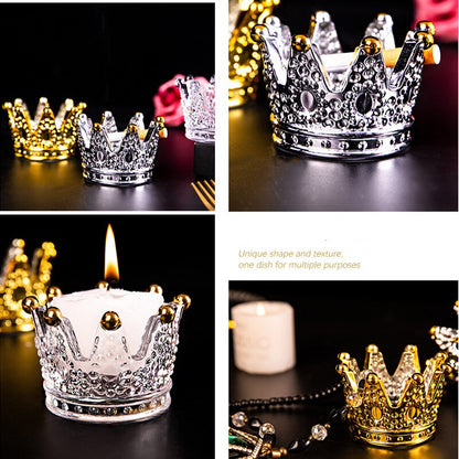 Crown Crystal Candlestick Candle