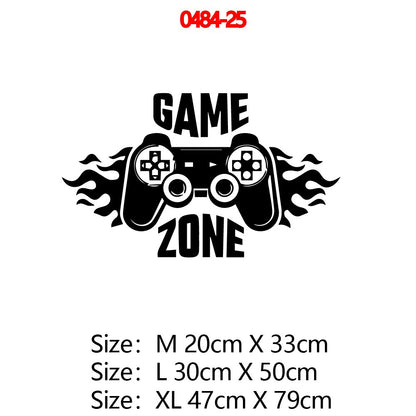 Carved Gamer Vinyl Wall Sticker game room For Kids Room Decoration Wall Murals boys bedroom Decor gaming poster wallpaper