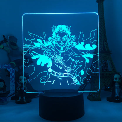 Anime Demon Slayer Acrylic LED Night Light Lamps (Multi Styles)