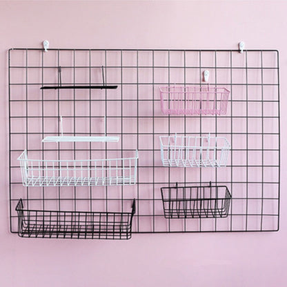 Iron Grid Decor Frame Hanging Rack Wall Display