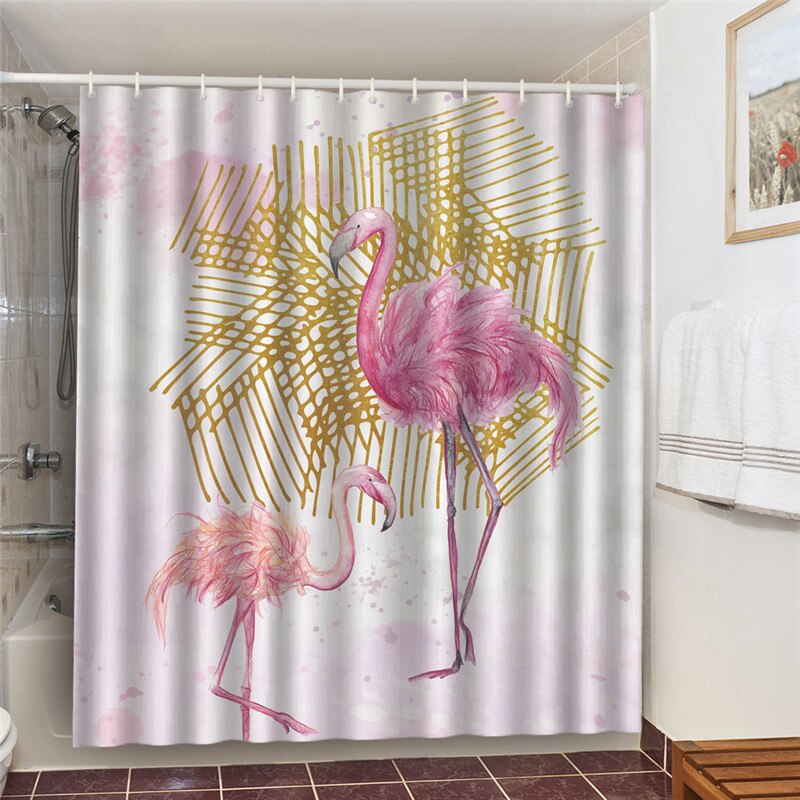 3D Waterproof Bathroom Curtain