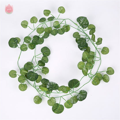 1Pc 230Cm Green Vine Silk Artificial Ivy Hanging Leaf Garland Plant Creeper Leaf