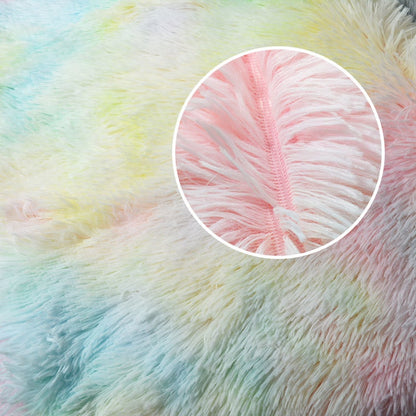 Fluffy Long Plush Throw Blanket Super Soft Double-sided Bedspread