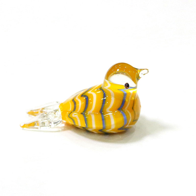 Custom Mini Glass Bird Figurine 4cm (Multi Colors)