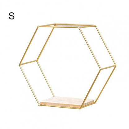 Wall Shelf Floating Shelves Wall Mounted Hexagon Storage Holder