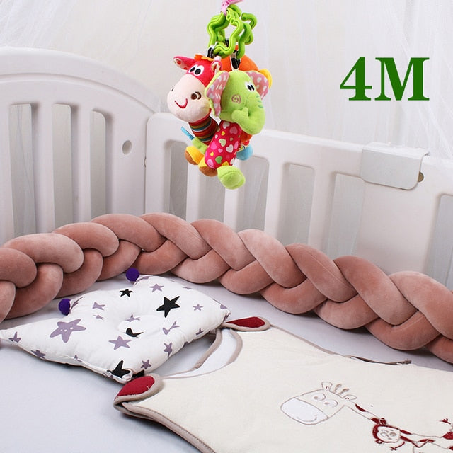 Baby Bed Bumper Braid Knot 1M-4M (Multi Colors)