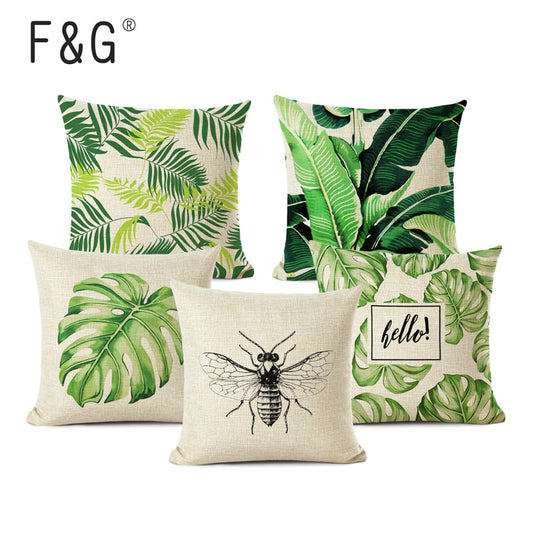 Botanical Tropical  Geometric Pillowcase (Multi Styles/ Colors)