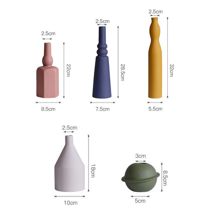 Nordic Geometric Irregular Morandi Vase (Multi Styles/Colors)