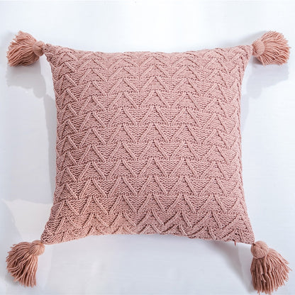 Cute Nordic Tassels Chenille Pillowcase (Multi Colors)