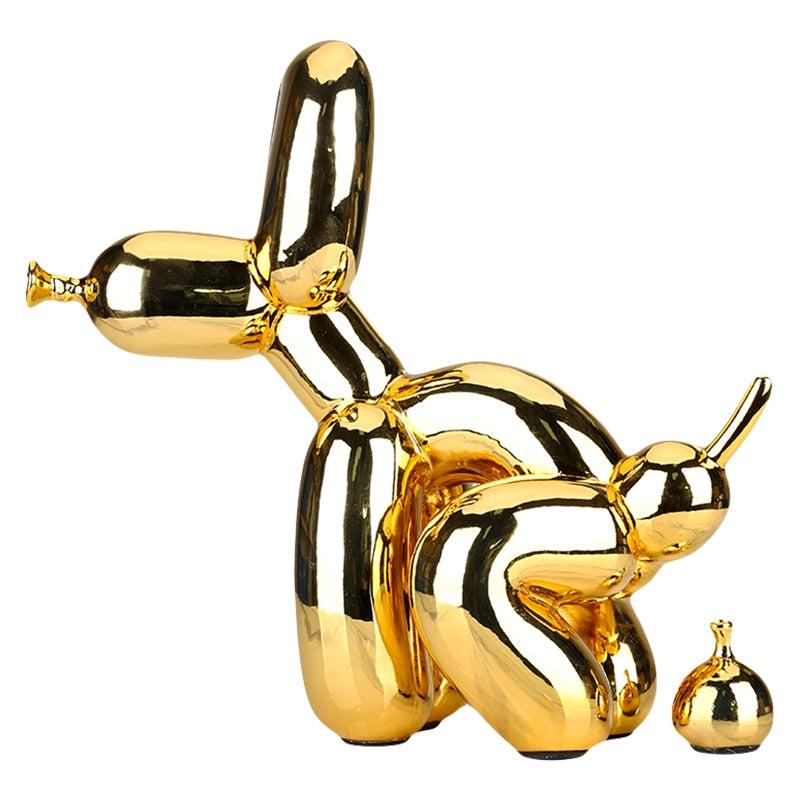 Creative Poop Balloon Dog Statue Modern Nordic (Multi Colors)