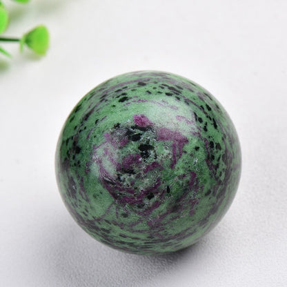 Natural Dream Amethyst Polished Globe Massaging Ball Reiki Healing Stone (Multi Colors)