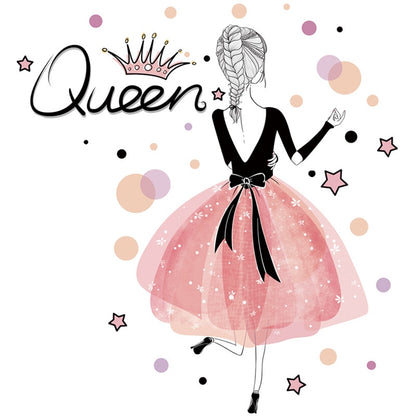 The Queen Pretty Girl Wall Stickers