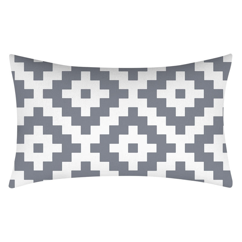 Gray Lumbar Pillows Case 30X50CM (Multi Styles)