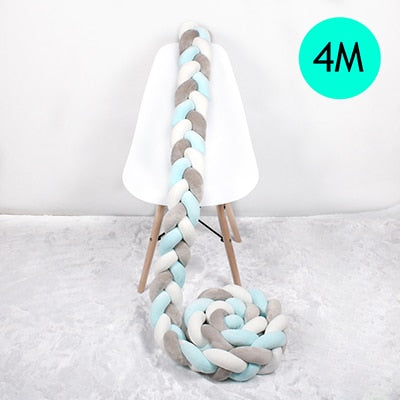 Baby Bed Bumper Braid Knot 1M-4M (Multi Colors)