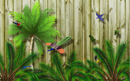 Tropical Rainforest Plant Forest Large Mural Wallpaper