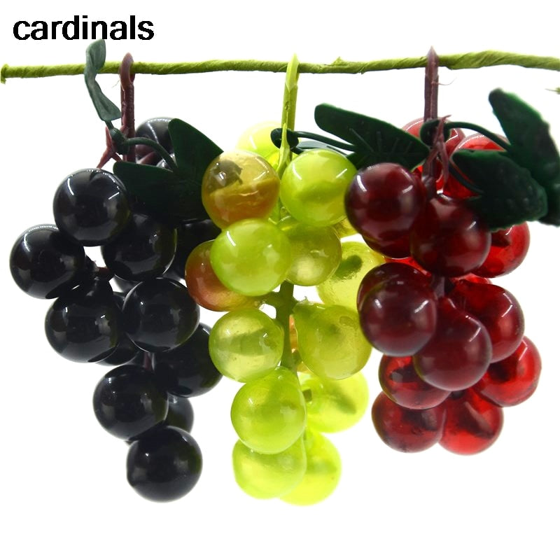 3pcs  Artificial Fake Green Grapes