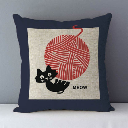 Cartoon Cat Printed  Pillowcase (Multi Styles/ Colors)