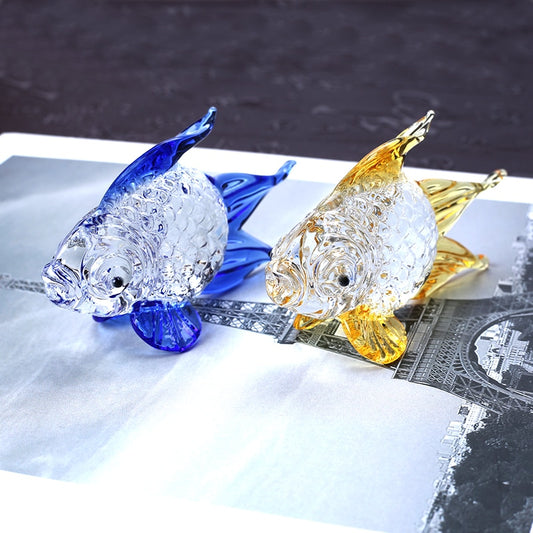 Crystal Goldfish Miniature Figurine (Multi Colors)