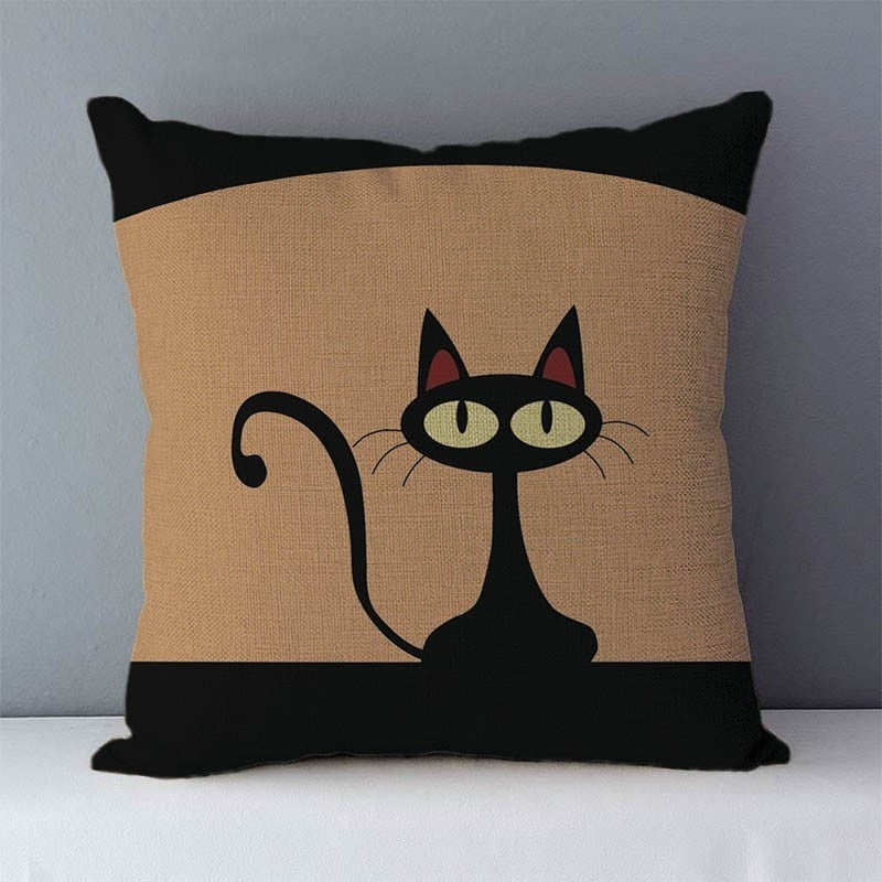 Cartoon Cat Printed  Pillowcase (Multi Styles/ Colors)