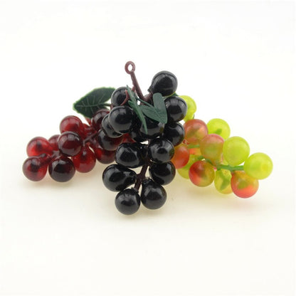 3pcs  Artificial Fake Green Grapes