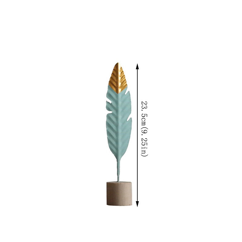 Modern Feather Wooden Decorations Simple Miniature Figurines (Multi Styles/Colors)