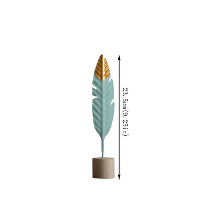 Modern Feather Wooden Decorations Simple Miniature Figurines (Multi Styles/Colors)