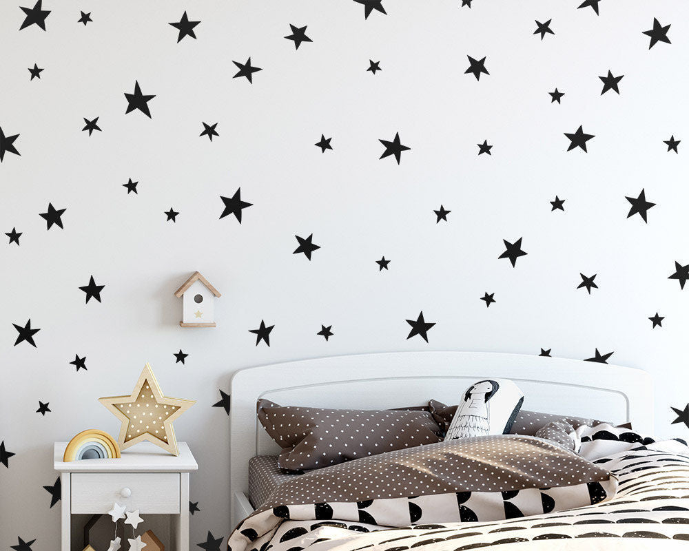 Baby Nursery Bedroom Stars Wall Sticker For Kids Room Home Decoration Children Wall Decals Art Kids Wall Stickers Wallpaper