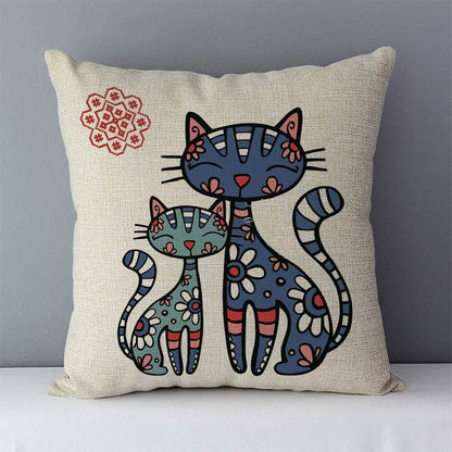 Cartoon Cat Printed  Pillowcase (Multi Styles/ Colors)