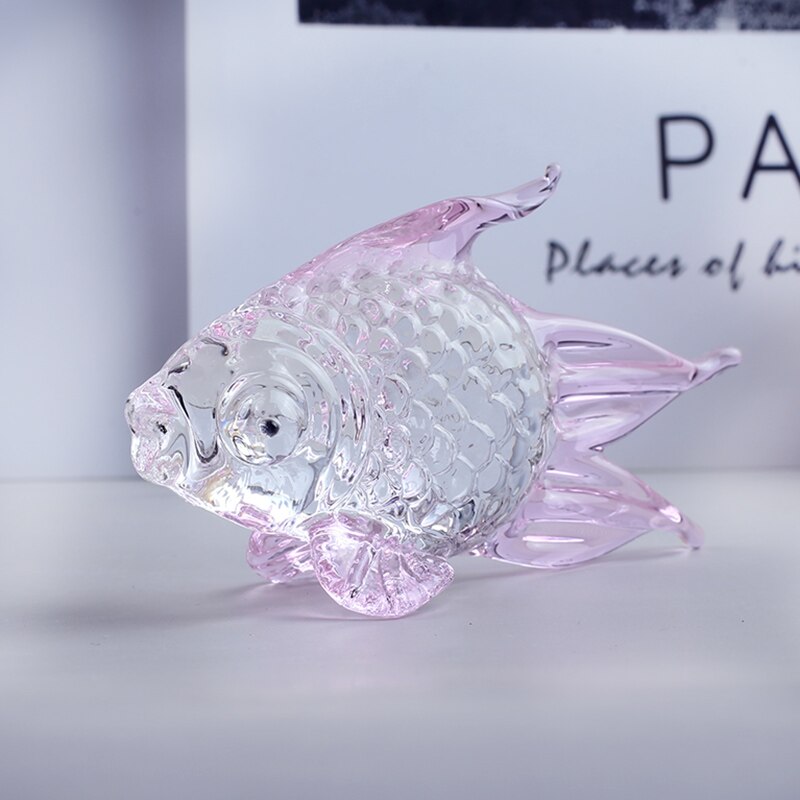 Crystal Goldfish Miniature Figurine (Multi Colors)