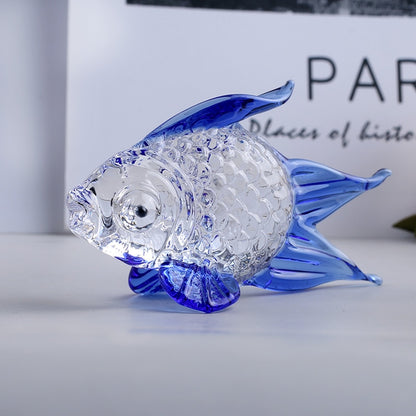 Crystal Goldfish Miniature Figurine (Multi Colors)