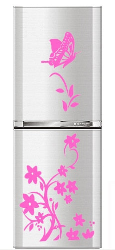 Creative Butterfly Refrigerator Sticker Home Decoration Kitchen Mural DIY Wall Stickers Party Sticker Kids Room Wallpaper