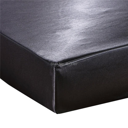 Super Soft Silky Satin Fitted Sheet  W/ Pillowcases  Wrinkle, Fade, Stain Resistant Twin Full Queen King