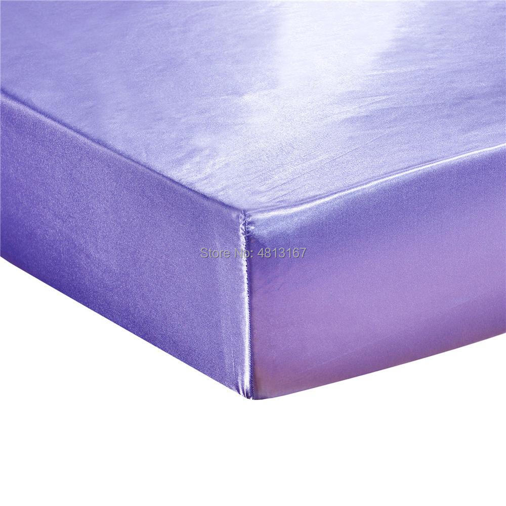 Super Soft Silky Satin Fitted Sheet  W/ Pillowcases  Wrinkle, Fade, Stain Resistant Twin Full Queen King