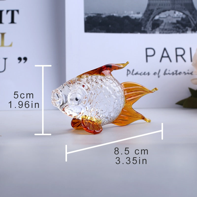 Crystal Goldfish Miniature Figurine (Multi Colors)