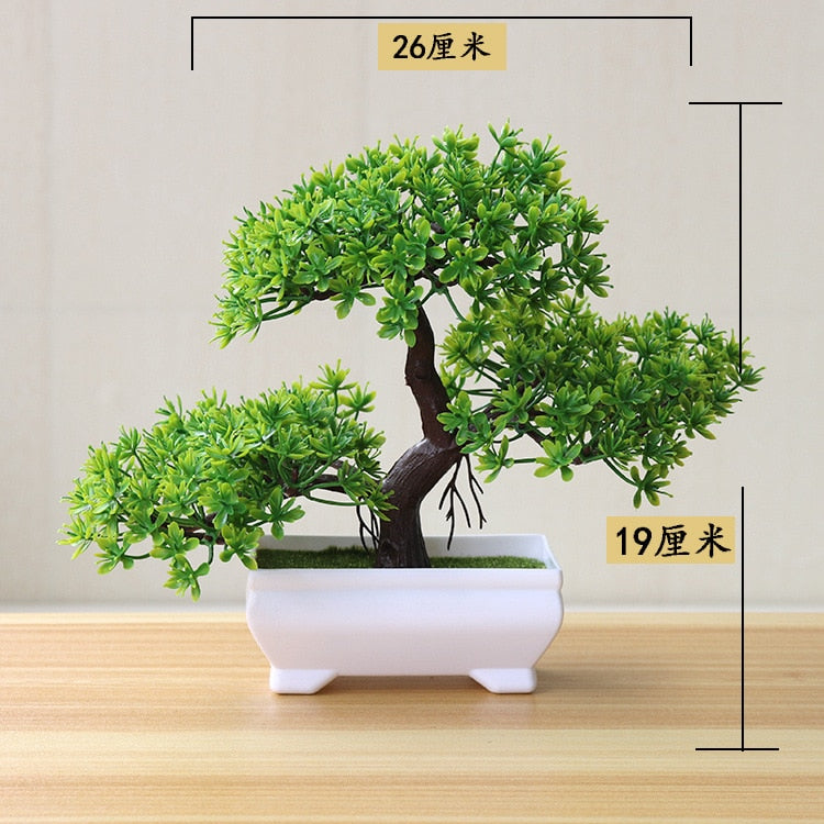 NEW Artificial Plants Bonsai Small Tree Pot Plants Fake Flowers Potted Ornaments For Home Decoration Hotel Garden Decor