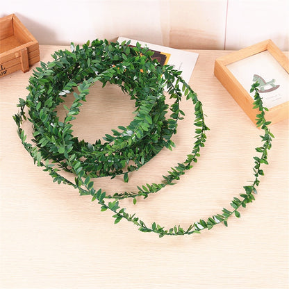 7.5 Meters Artificial Leaf Garland Plants Vine Fake Foliage Handmade Home Decor DIY Wreath Silk Flower