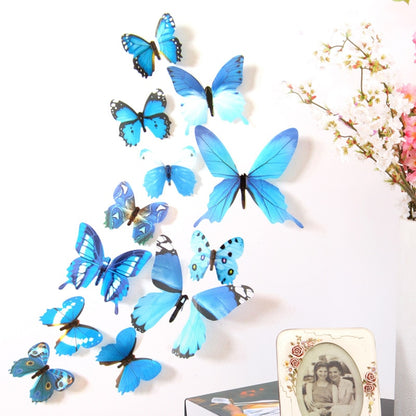 Creative Butterfly Refrigerator Sticker Home Decoration Kitchen Mural DIY Wall Stickers Party Sticker Kids Room Wallpaper