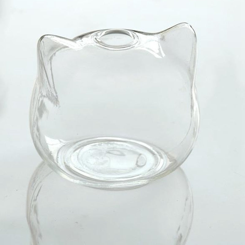 Cat Shaped Glass Vase