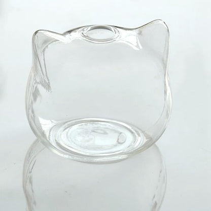 Cat Shaped Glass Vase