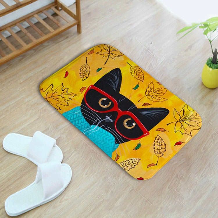 Cartoon Cat Animal Non Slip Bath Mat (Multi Styles/Colors)