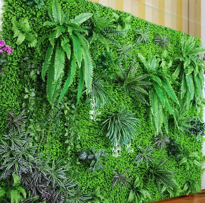 Hanging Plants Artificial Greenery Hanging Fern Grass Plants Green Wall Plant Silk Artificial Hedge Plants Large