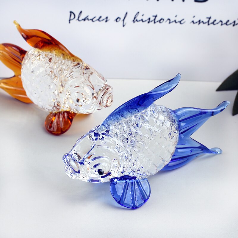 Crystal Goldfish Miniature Figurine (Multi Colors)