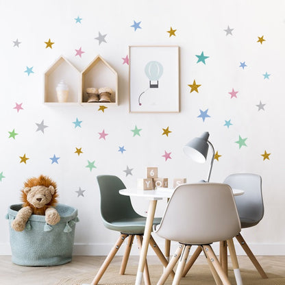 Baby Nursery Bedroom Stars Wall Sticker For Kids Room Home Decoration Children Wall Decals Art Kids Wall Stickers Wallpaper