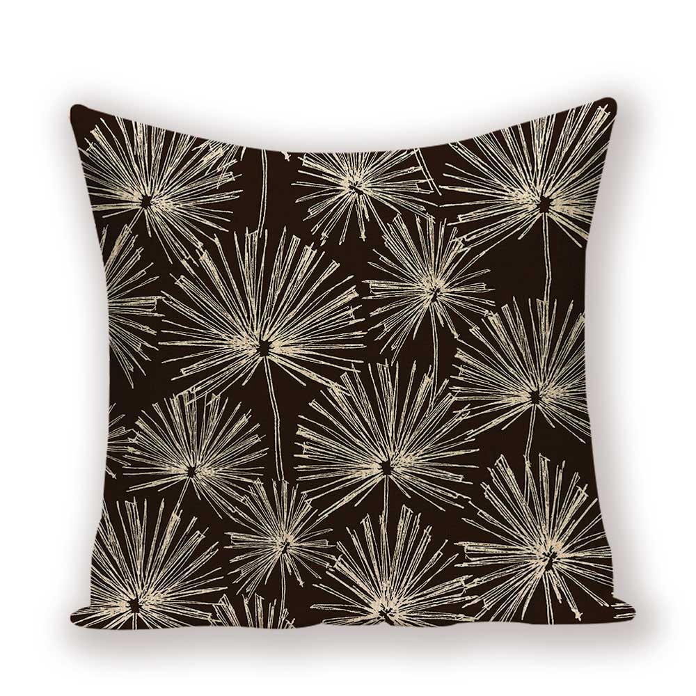 Tropical Leaves Linen Pillowcase (Multi Styles/ Colors)