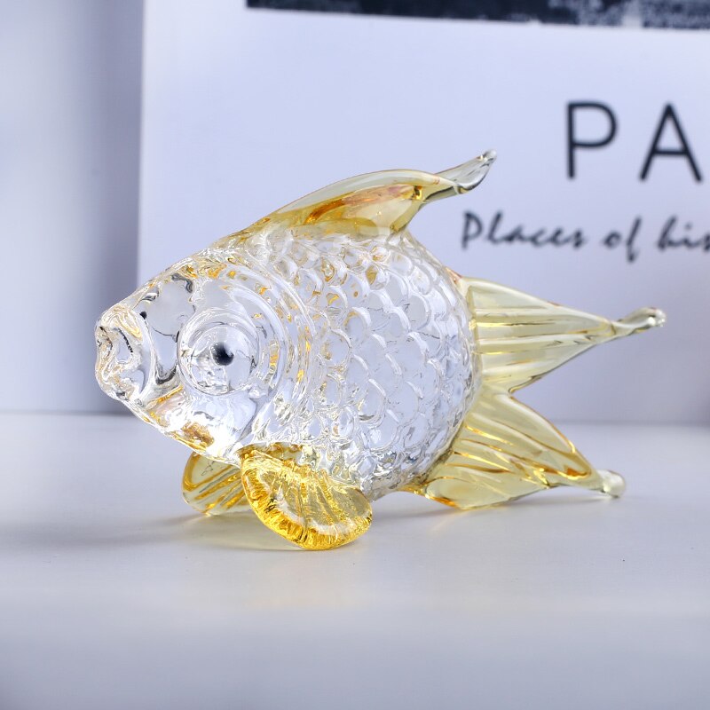 Crystal Goldfish Miniature Figurine (Multi Colors)