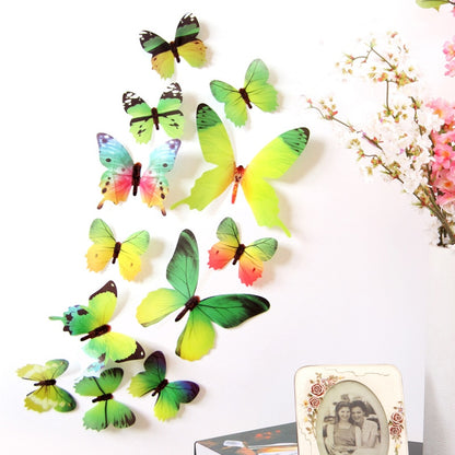 Creative Butterfly Refrigerator Sticker Home Decoration Kitchen Mural DIY Wall Stickers Party Sticker Kids Room Wallpaper